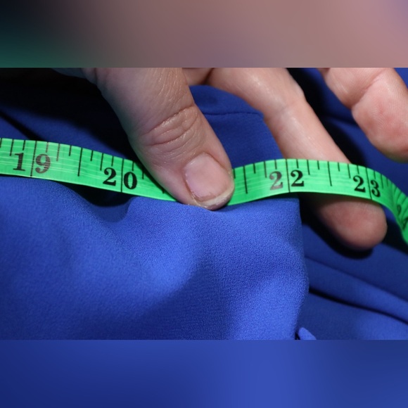 Pure Argenti vintage blue dress with hidden buttons, size 12 - Picture 9 of 12